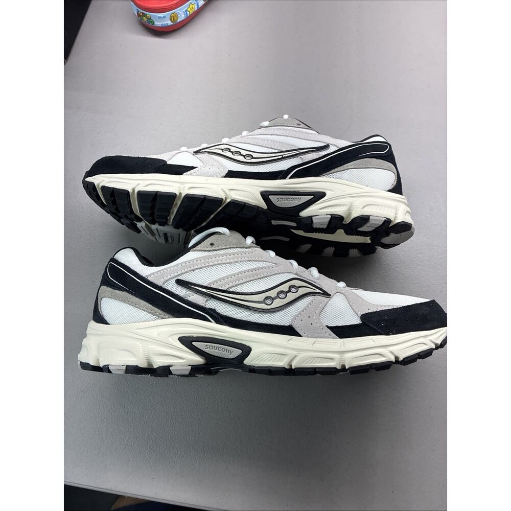Saucony Ride Millennium White/Black Suede Mens Sneakers S70856-4 New Size 10